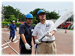 小型動力ポンプ取扱い訓練