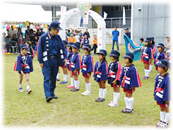 通常点検(宮原慈光保育園幼年消防クラブ)