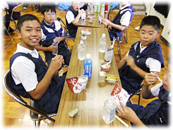 非常用食糧(アルファ化米)を試食
