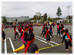 藤沢保育所幼年消防クラブ員によるソーラン節
