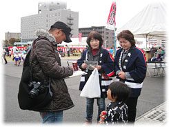 霧島市婦人防火協力会 アンケートの様子