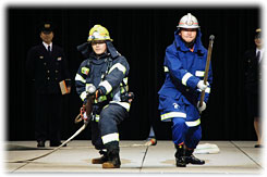 消防職員によるパフォーマンス