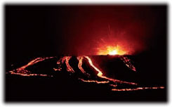 伊豆大島噴火の溶岩流（昭和61年11月19日）（気象庁ホームページより）