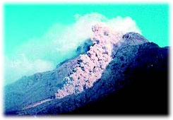 雲仙岳の火砕流（平成6年6月24日）（気象庁ームページより）